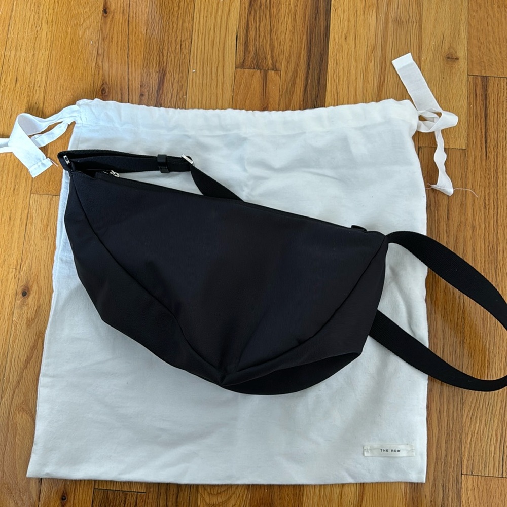 The Row nylon banana bag black EUC with dust bag
